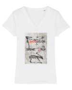 Revolutin Tricou mânecă scurtă guler V Damă Evoker