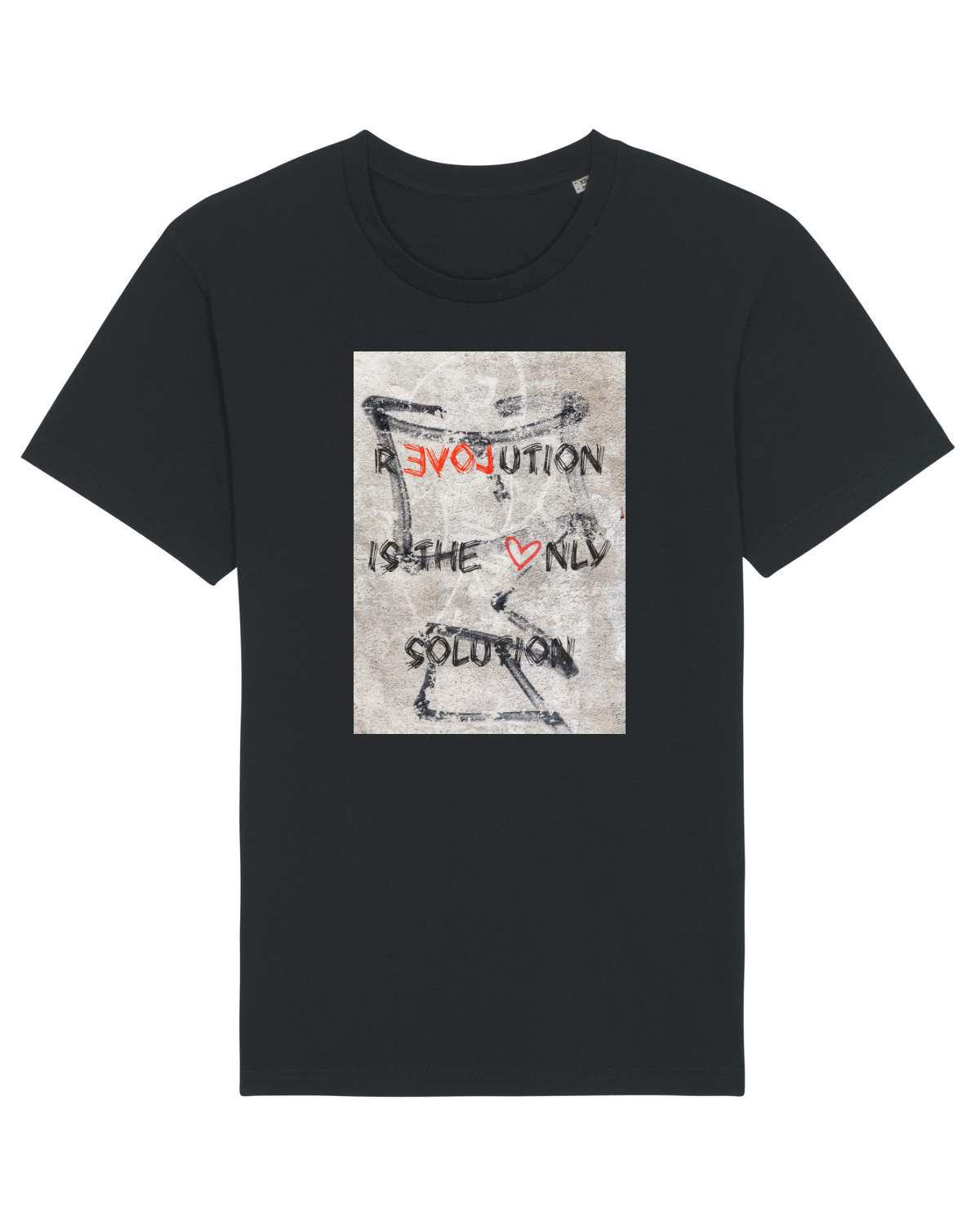 Tricou mânecă scurtă Unisex Rocker Black