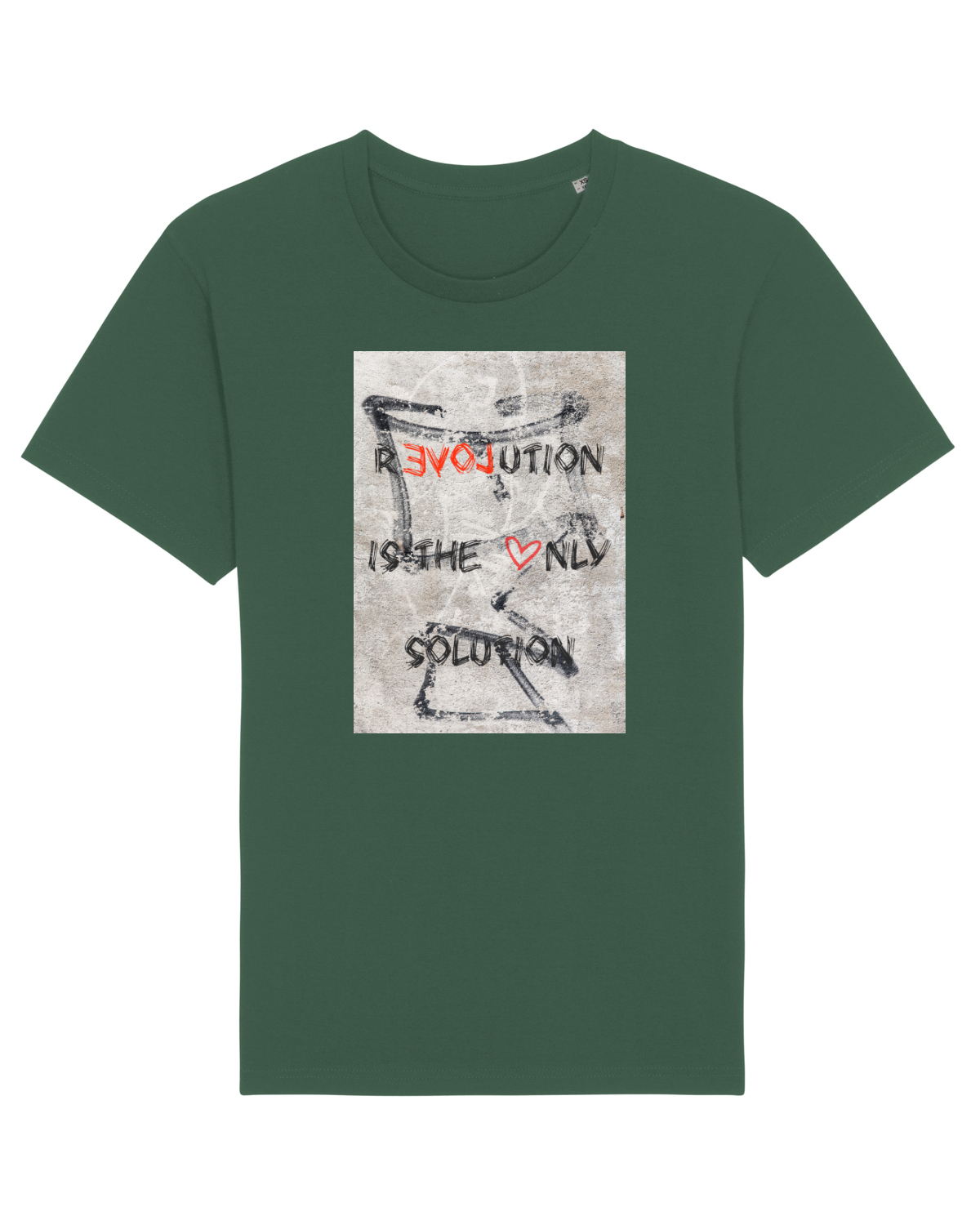 Tricou mânecă scurtă Unisex Rocker Bottle Green