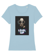 Level up Tricou mânecă scurtă guler larg fitted Damă Expresser