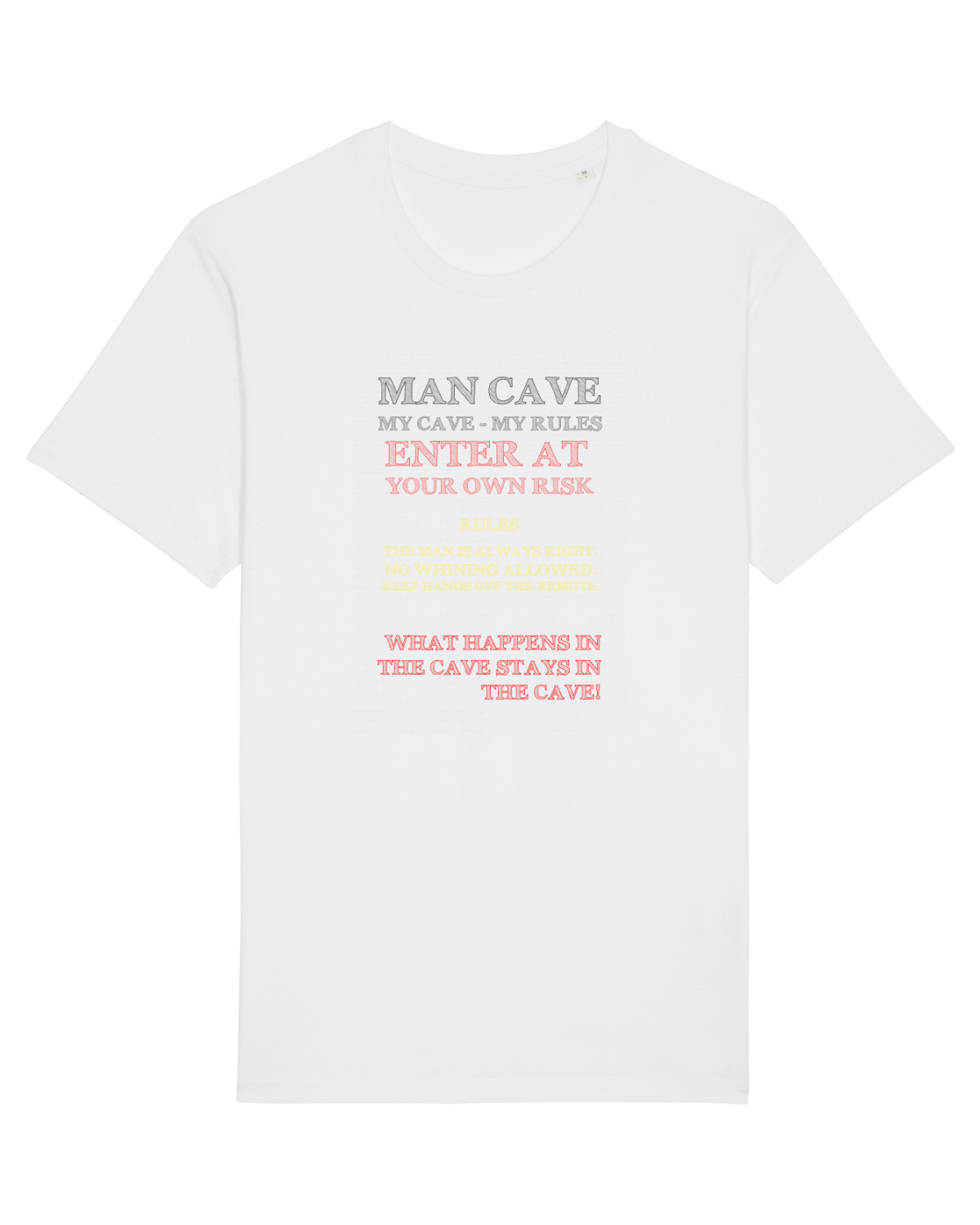Tricou mânecă scurtă Unisex Rocker White