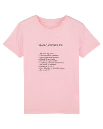 Man cave rules Cotton Pink