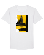 Abstract painting Tricou mânecă scurtă guler larg Bărbat Skater