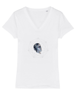 SF - tehno Tricou mânecă scurtă guler V Damă Evoker