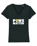 Paws Matter Tricou mânecă scurtă guler V Damă Evoker