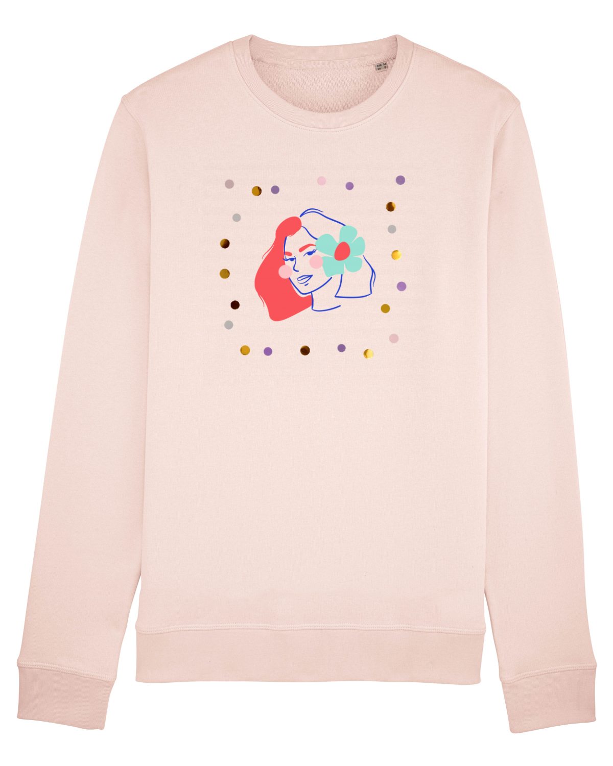 Bluză mânecă lungă Unisex Rise Candy Pink