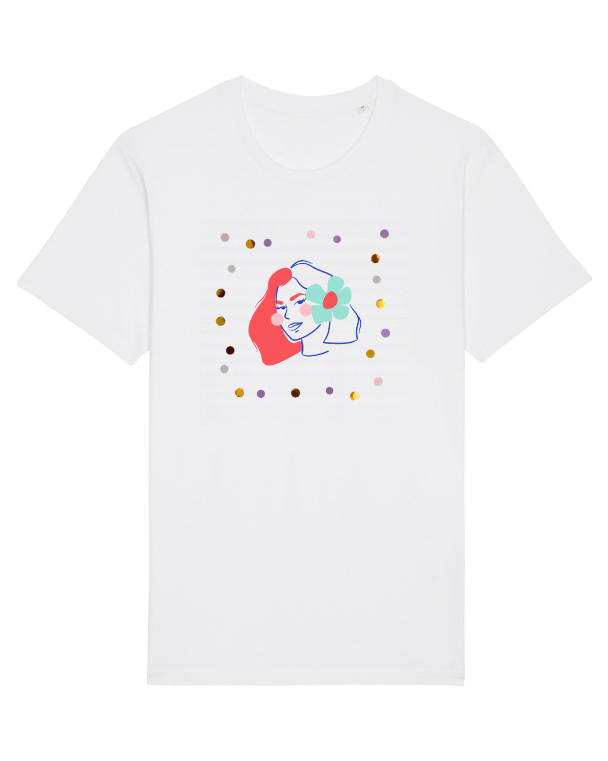 Tricou mânecă scurtă Unisex Rocker White