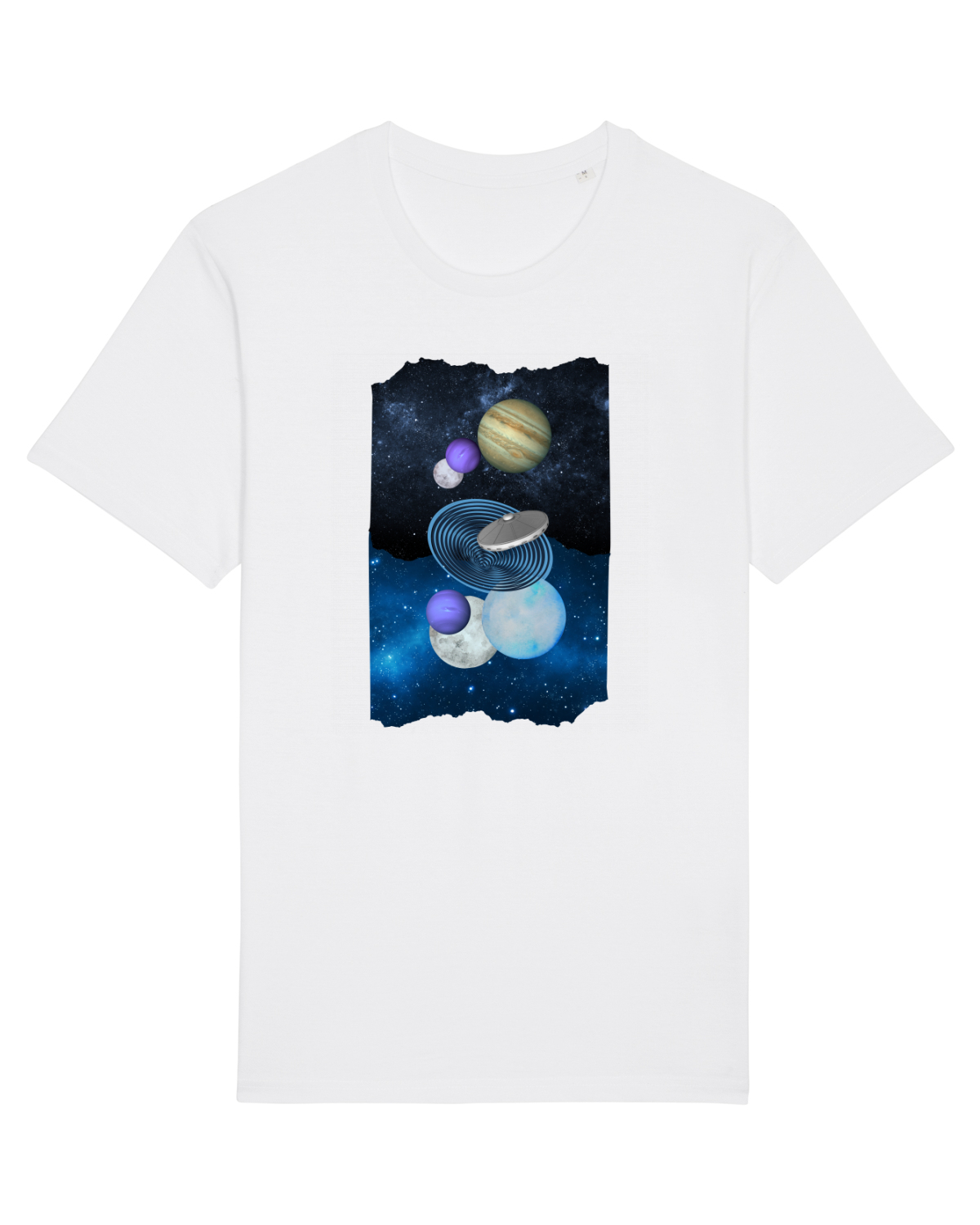 Tricou mânecă scurtă Unisex Rocker White