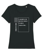 i am ready to Tricou mânecă scurtă guler larg fitted Damă Expresser