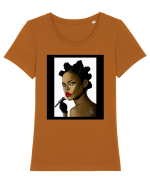 Rihanna Tricou mânecă scurtă guler larg fitted Damă Expresser