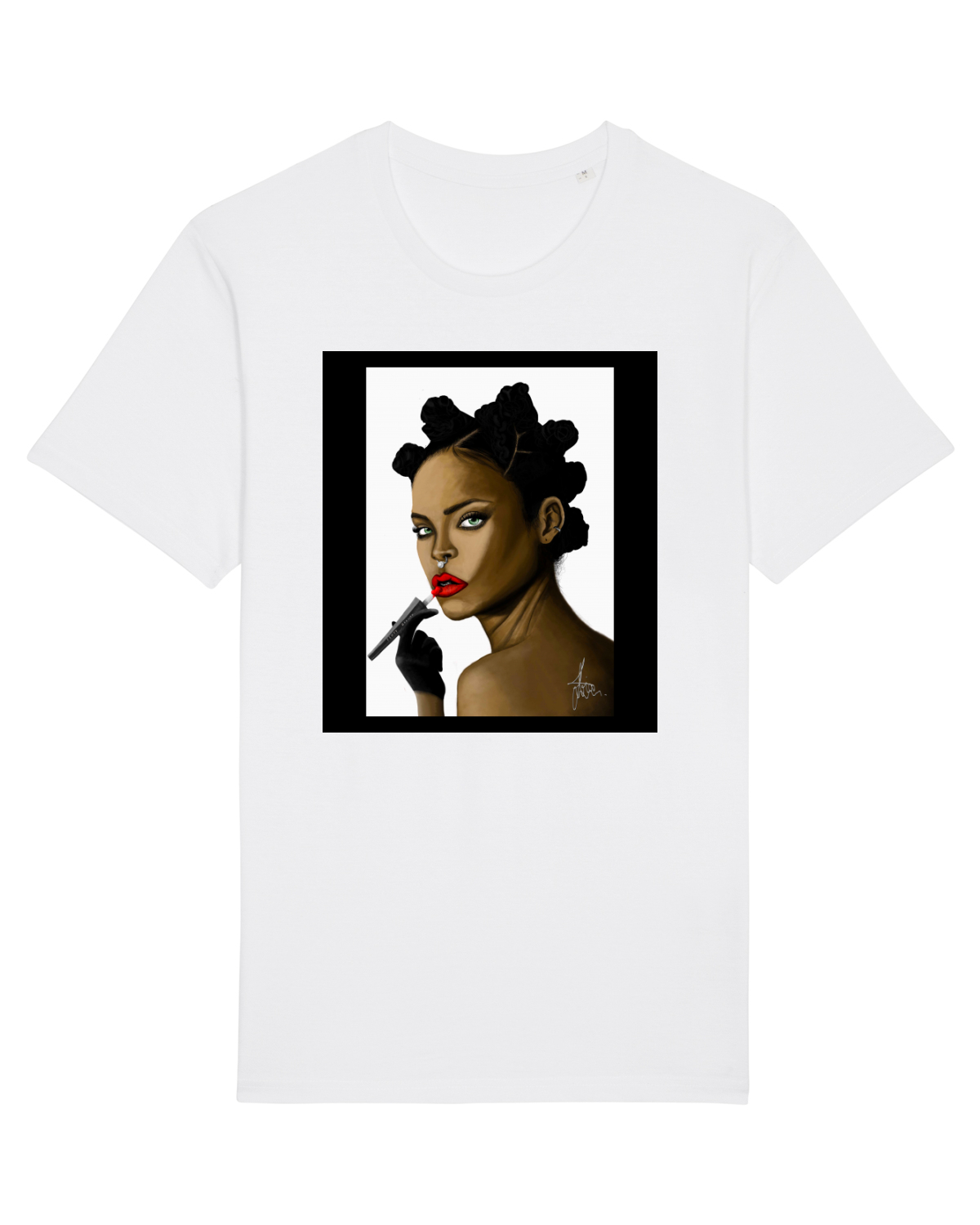 Tricou mânecă scurtă Unisex Rocker White