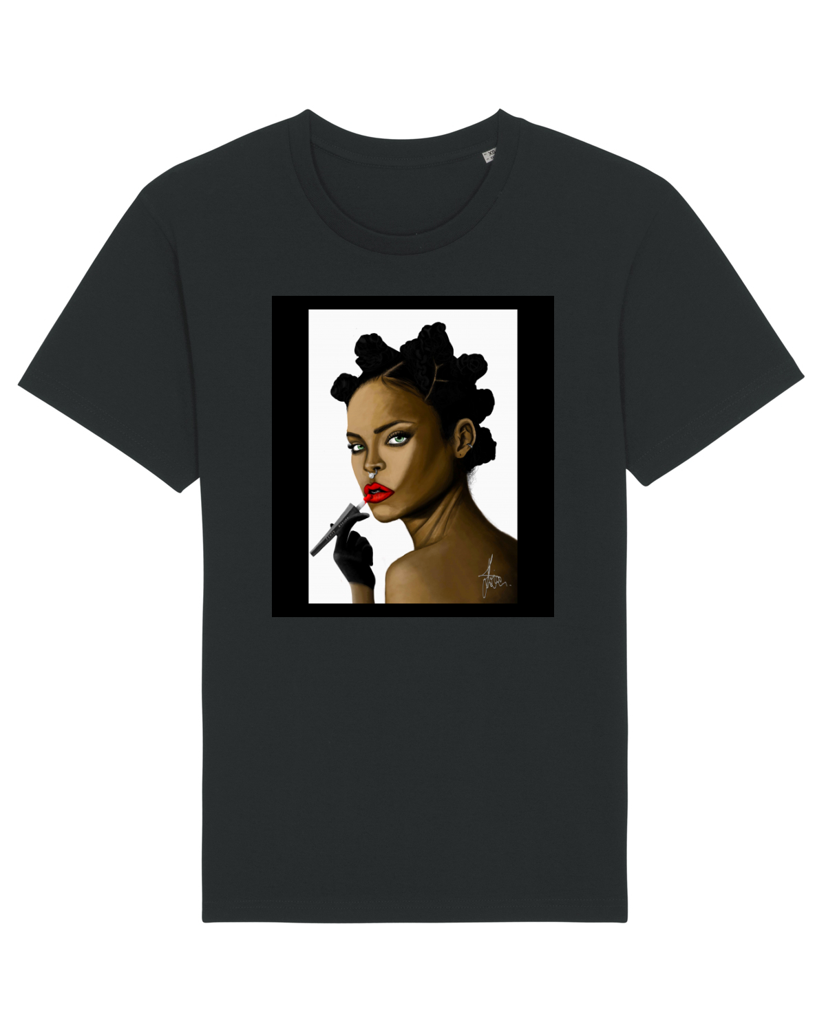 Tricou mânecă scurtă Unisex Rocker Black