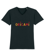 Origami Lover Tricou mânecă scurtă guler V Bărbat Presenter