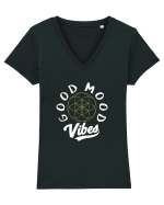 Good Mood Vibes Tricou mânecă scurtă guler V Damă Evoker