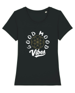 Good Mood Vibes Tricou mânecă scurtă guler larg fitted Damă Expresser