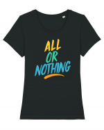 All or Nothing Tricou mânecă scurtă guler larg fitted Damă Expresser