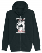 Wake Up And Be F**king Awesome Hanorac cu fermoar Unisex Connector