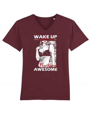 Wake Up And Be F**king Awesome Burgundy