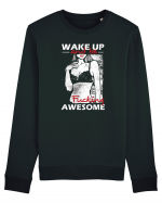 Wake Up And Be F**king Awesome Bluză mânecă lungă Unisex Rise