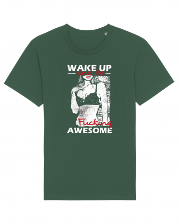 Wake Up And Be F**king Awesome Bottle Green