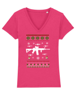 Ugly christmas sweater Tricou mânecă scurtă guler V Damă Evoker