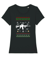 Ugly christmas sweater Tricou mânecă scurtă guler larg fitted Damă Expresser