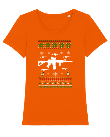 Ugly christmas sweater Bright Orange