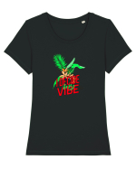 i decide my vibe Tricou mânecă scurtă guler larg fitted Damă Expresser