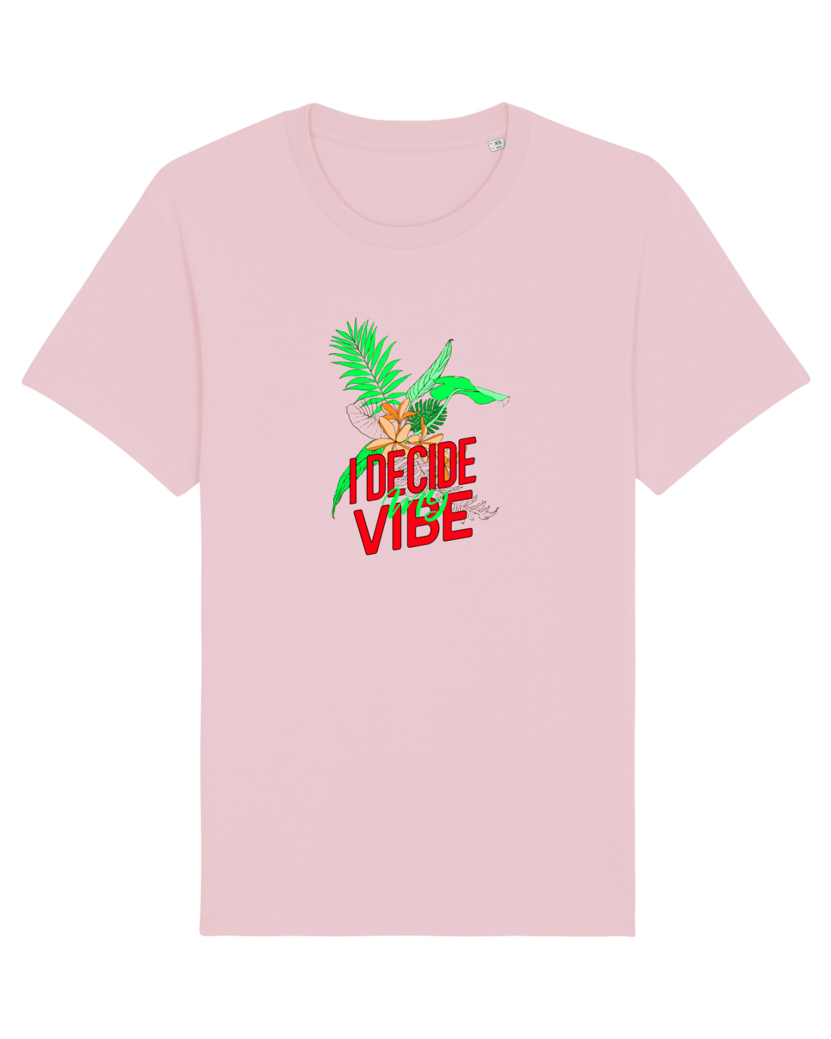 Tricou mânecă scurtă Unisex Rocker Cotton Pink