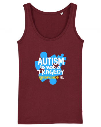 Autism is not a tragedy Burgundy