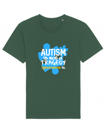 Autism is not a tragedy Bottle Green
