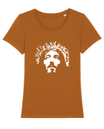 Jesus Christ Tricou mânecă scurtă guler larg fitted Damă Expresser