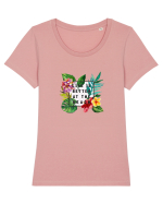 Life is better at the beach Tricou mânecă scurtă guler larg fitted Damă Expresser
