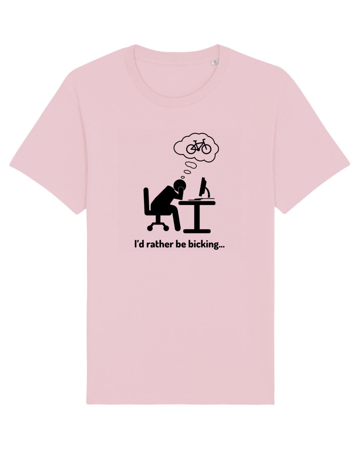 Tricou mânecă scurtă Unisex Rocker Cotton Pink