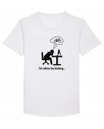 BICKING Tricou mânecă scurtă guler larg Bărbat Skater