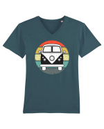Hippie van  Tricou mânecă scurtă guler V Bărbat Presenter