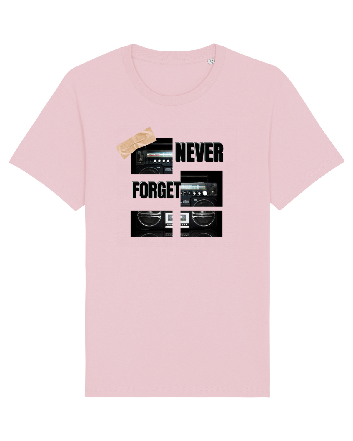 Tricou mânecă scurtă Unisex Rocker Cotton Pink