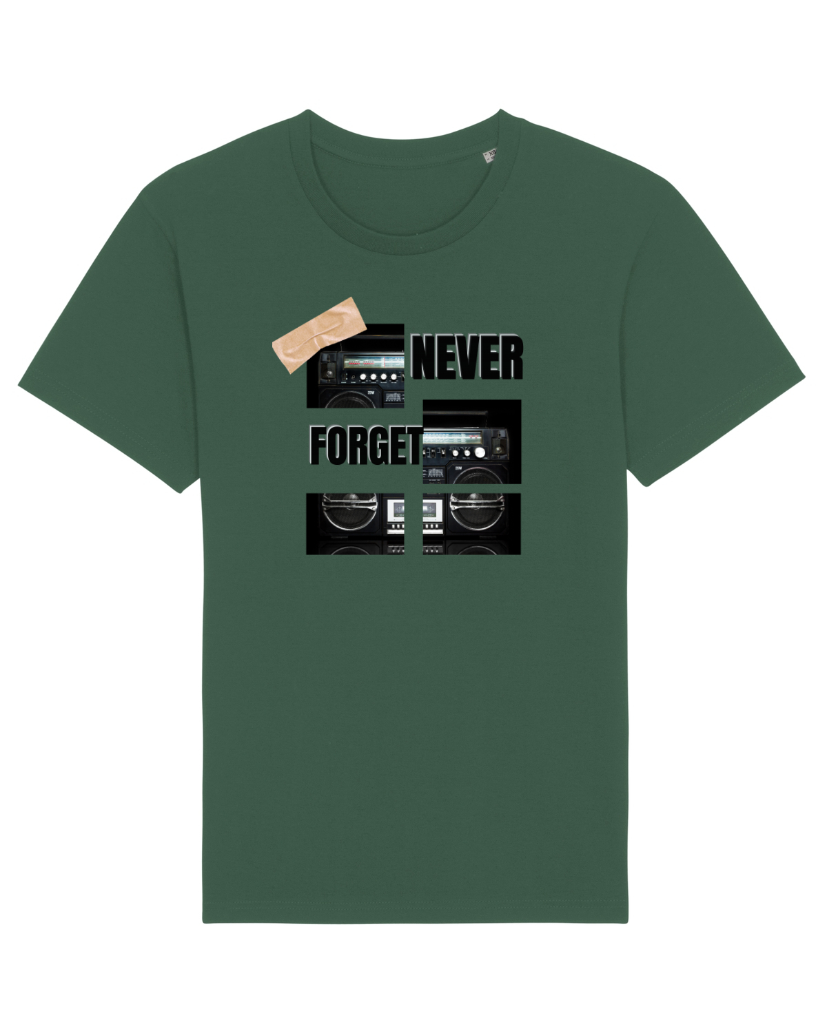 Tricou mânecă scurtă Unisex Rocker Bottle Green