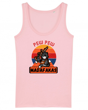 Pew Pew Madafakas Cat Cotton Pink