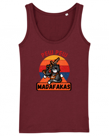 Pew Pew Madafakas Cat Burgundy