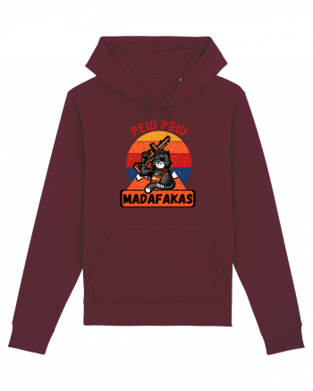 Pew Pew Madafakas Cat Burgundy