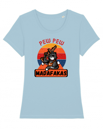 Pew Pew Madafakas Cat Sky Blue