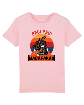 Pew Pew Madafakas Cat Cotton Pink