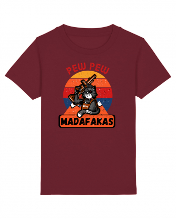 Pew Pew Madafakas Cat Burgundy