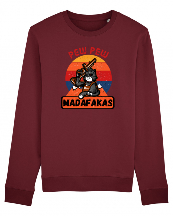 Pew Pew Madafakas Cat Burgundy