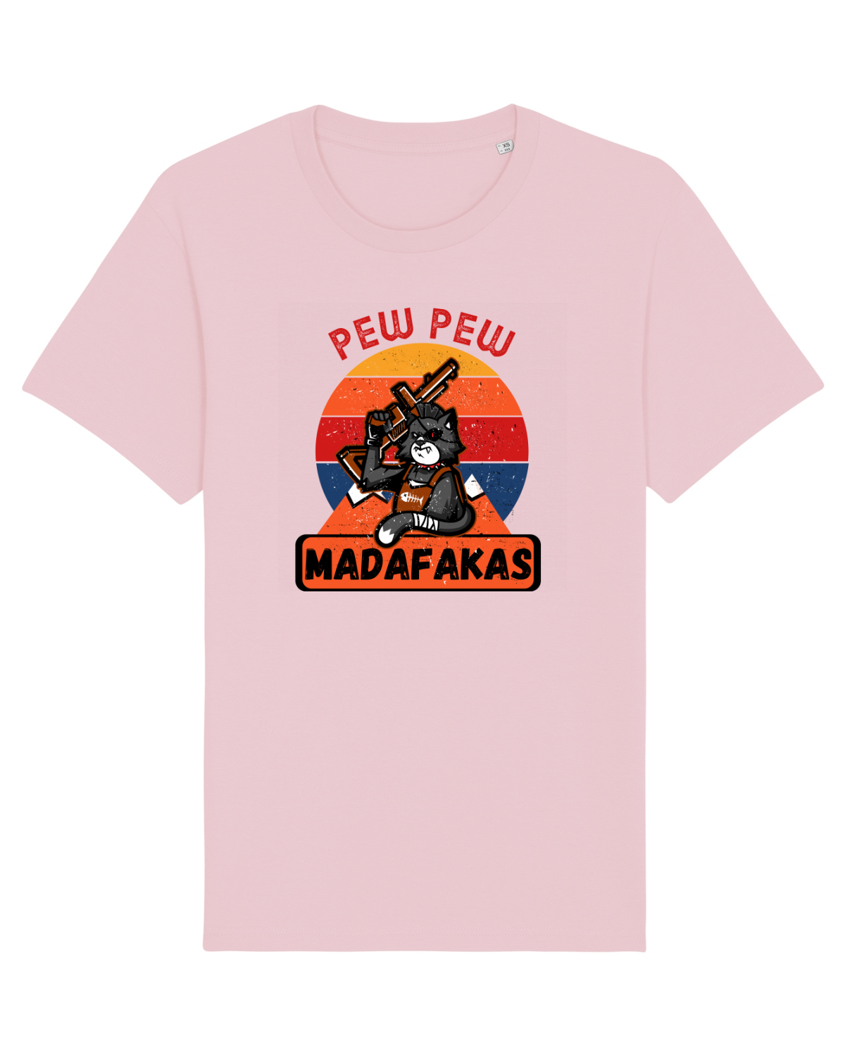 Tricou mânecă scurtă Unisex Rocker Cotton Pink