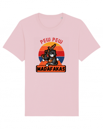 Pew Pew Madafakas Cat Cotton Pink