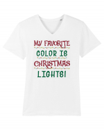 Christmas Lights Tricou mânecă scurtă guler V Bărbat Presenter