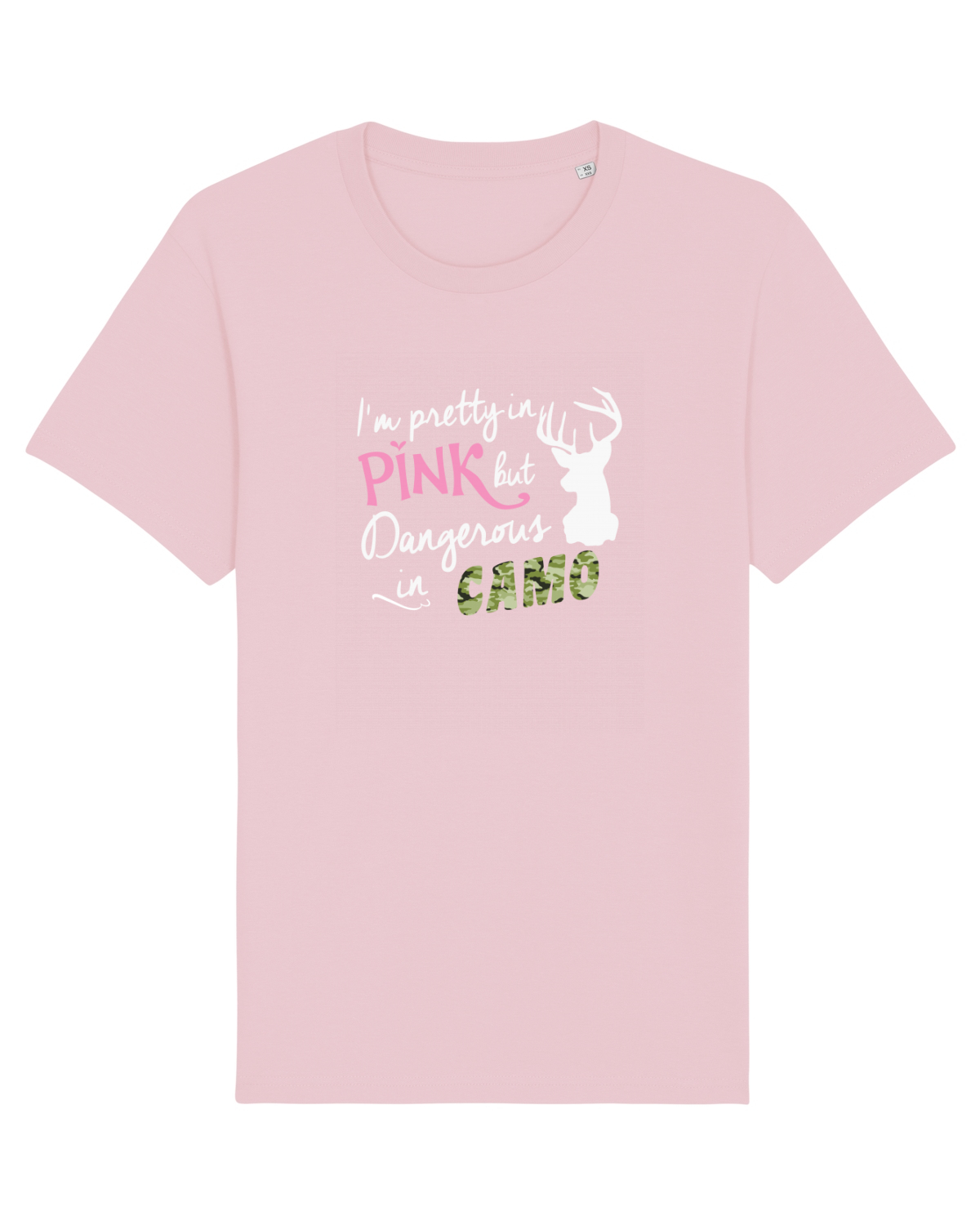Tricou mânecă scurtă Unisex Rocker Cotton Pink