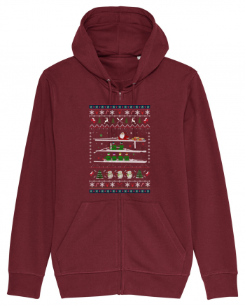 Canoe Christmas Burgundy